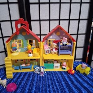 Colorful Playhouse with Figures.Peppa Pig